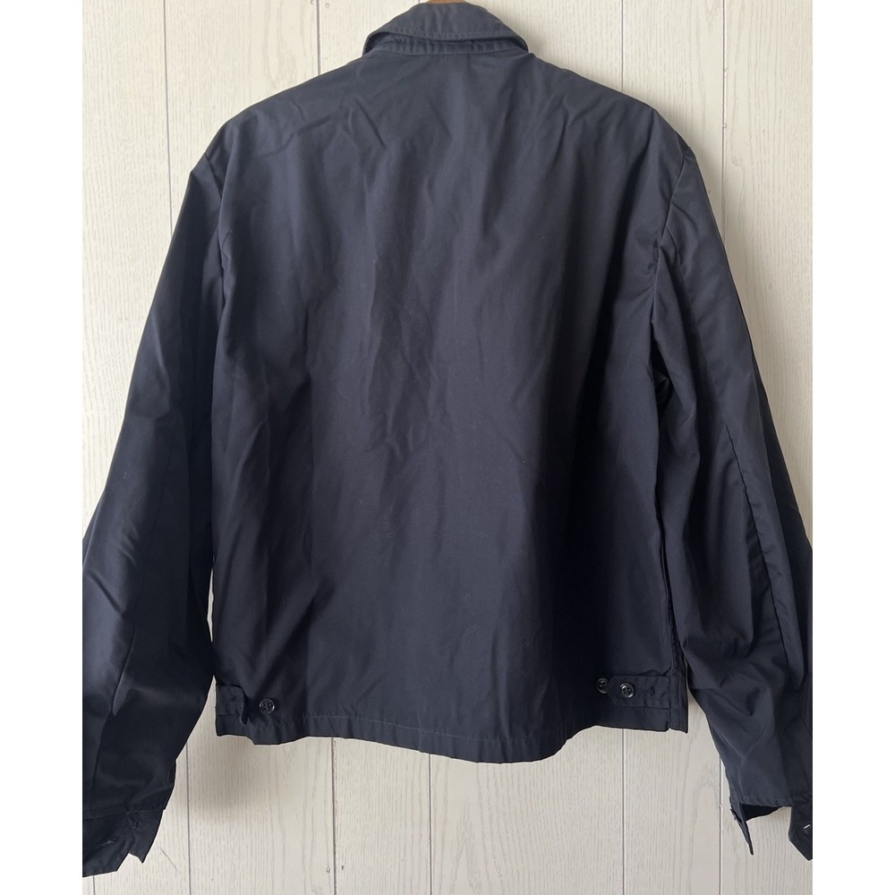 Vtg 70s US Air Force Jacket 42XL Blue Poplin Zip Up Military USN USAF Bomber - Picture 7 of 15
